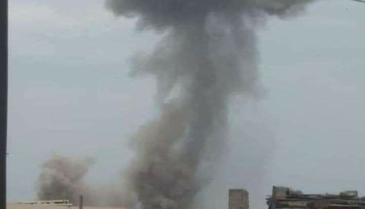 انفجار مخزن أسلحة في قاعدة العند الجوية