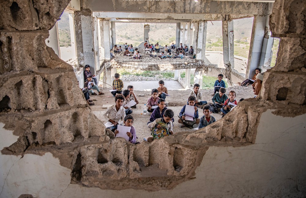 6 ملايين طفل يمني يواجهون الحرمان من التعليم بسبب الحرب والنزوح
