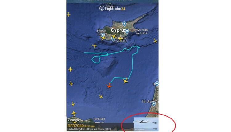 طائرات الدعم اللوجستي الأمريكية فوق مياه شرق المتوسط تحوم دعماً للمقاتلات التي تقصف غزة