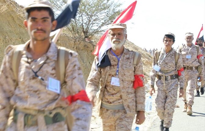 اليمن| سير لقوات الاحتياط بحرس الحدود تأكيدًا على الجهوزية لمواجهة الكيان الصهيوني