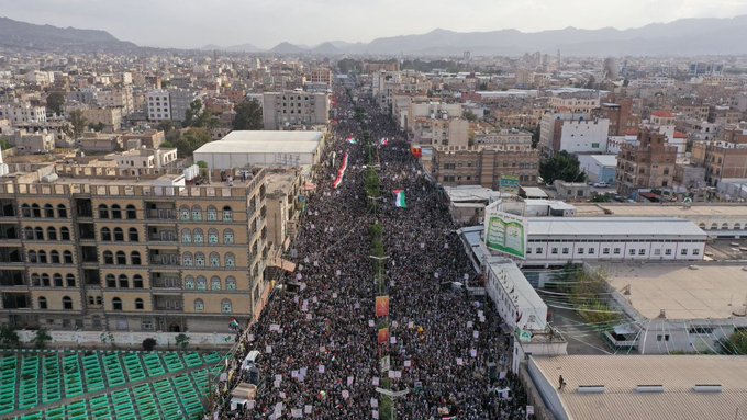 دعوة الجماهير اليمنية للخروج الكبير لدعم الصمود الفلسطيني