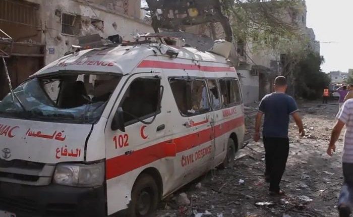 طائرات الاحتلال الصهيوني تستهدف مستشفى الشفاء في غزة 