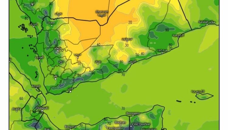 اليمن| انخفاض كبير في الرطوبة النسبية غدا الخميس