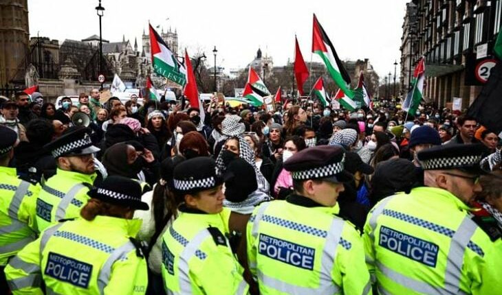 تظاهرات جماهيرية واسعة في 120 مدينة في 45 دولة حول العالم نصرة لغزة