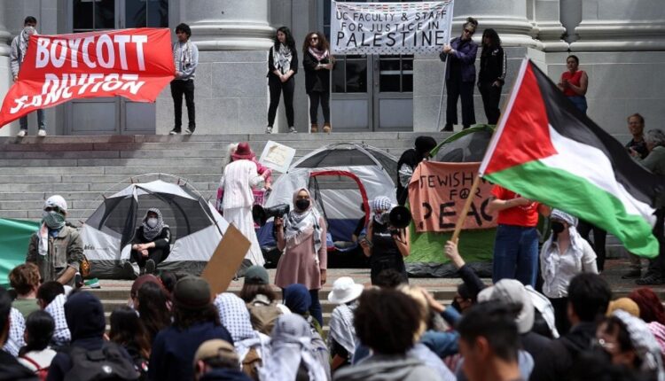تصاعد الاحتجاجات في الجامعات الأميركية ضد الجرائم الصهيونية في غزة
