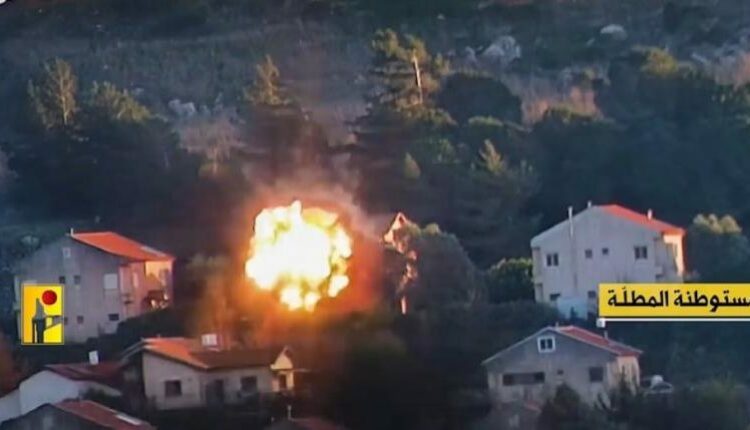 قوات حزب الله تنفذ عمليات عسكرية قوية ضد مواقع العدو الإسرائيلي