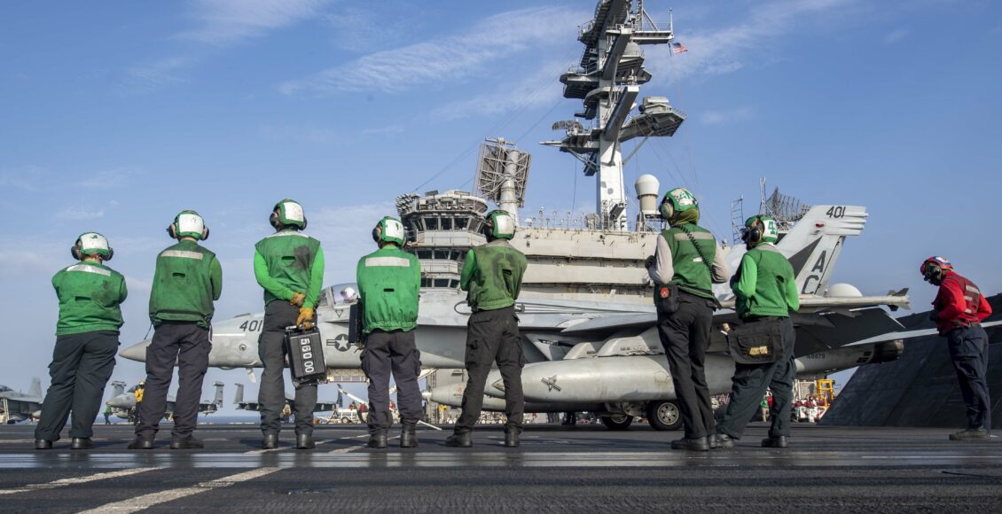 USS Dwight D. Eisenhower Conducts Flight Operations in the Red Sea