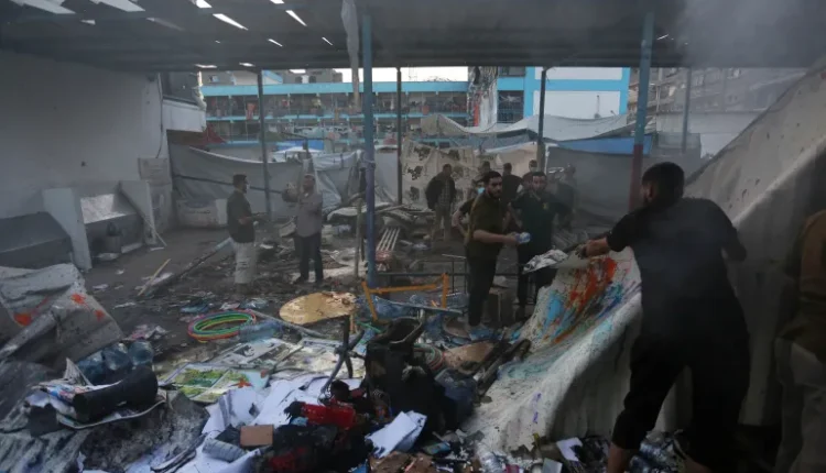 العدو الصهيوني يرتكب مجزرة جديدة في مخيم النصيرات وسط غزة