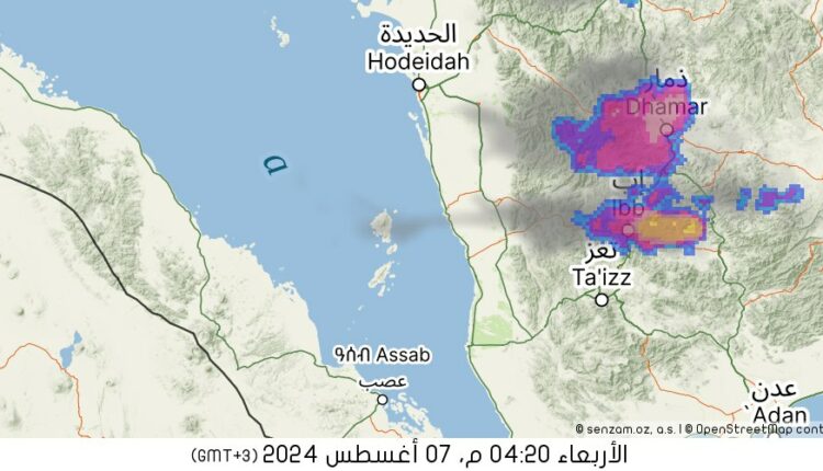 أحوال الطقس المتوقعة خلال الـ24 ساعة القادمة في اليمن