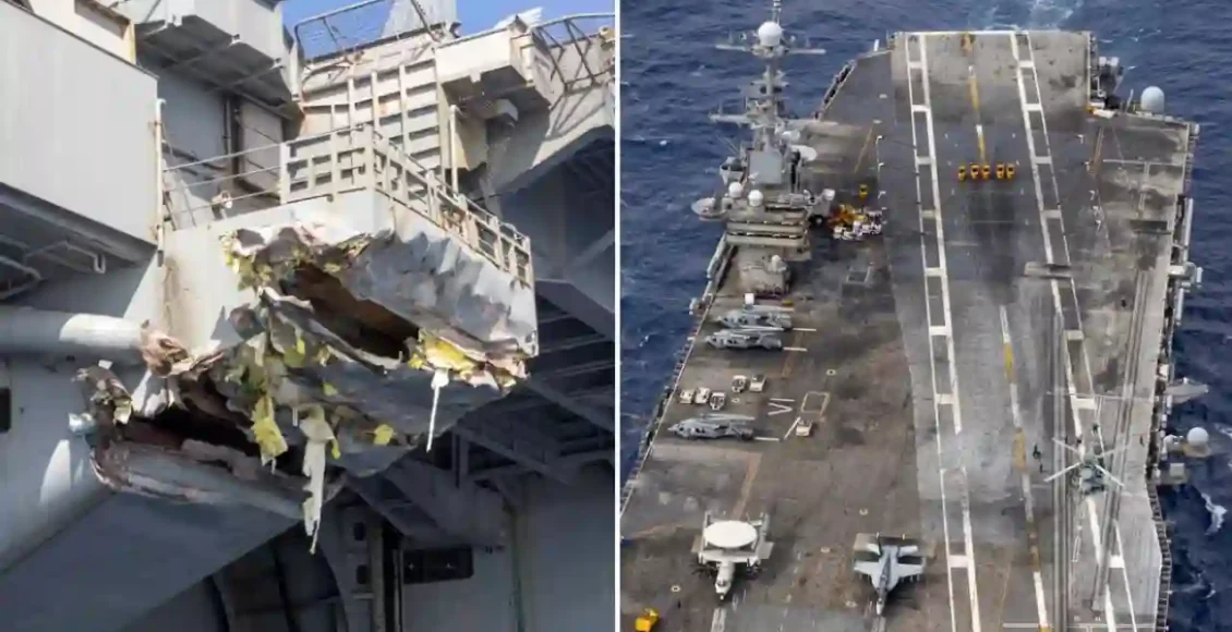اصطدام-حاملة-الطائرات-الأمريكية-يو-إس-إس-هاري-ترومان-بسفينة-شحن-كبيرة-في-البحر-المتوسط-بالقرب-من-ميناء-بورسعيد-المصري