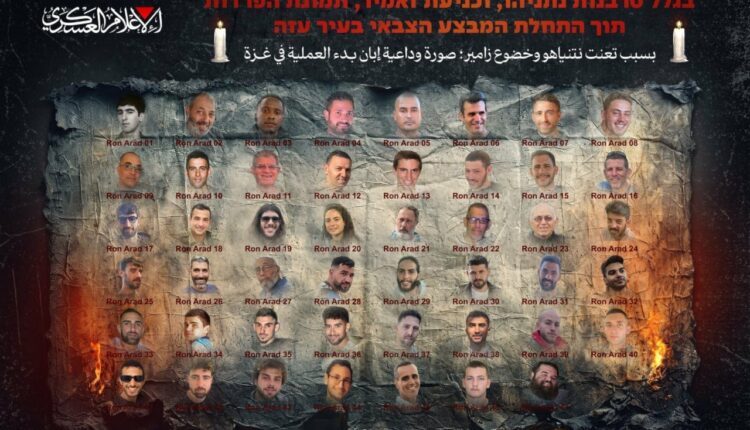 القسام تنشر صور 46 أسيراً وتحمّل نتنياهو مسؤولية مصيرهم