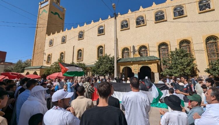 شاهد بالصور مظاهرات الشعب المغربي اليوم احتفاءً بانتصار غزة