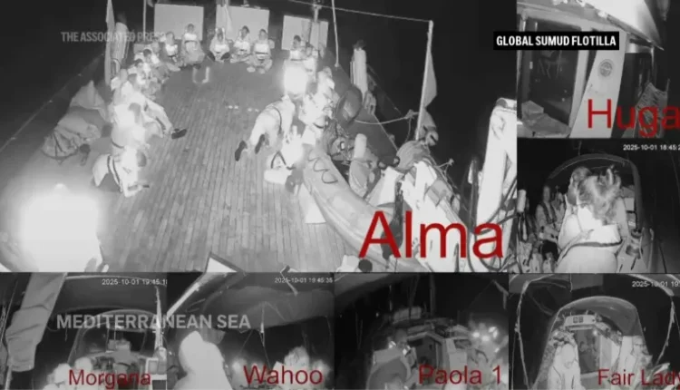 بحرية العدو تعترض أسطول الصمود وتوجهه إلى أسدود