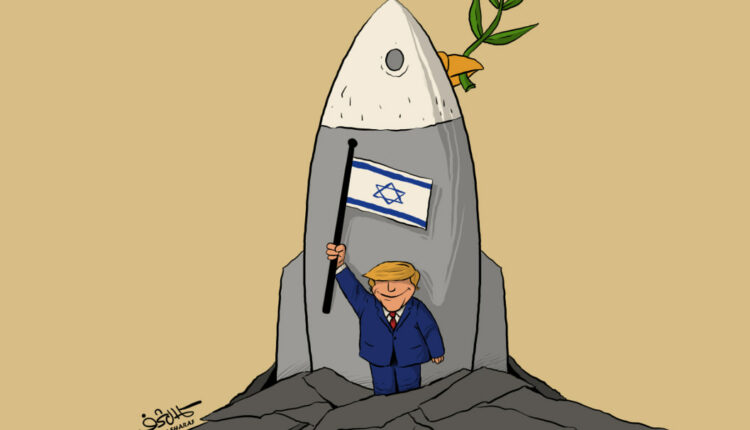 بريشة الرسام كمال شرف “ترامب والشرق الأوسط الجديد”