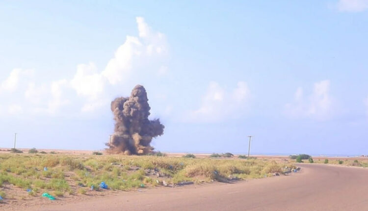 تدمير ألغام ومخلفات التحالف في الحديدة