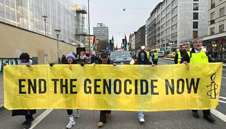 مظاهرات في ستوكهولم ضد جرائم إسرائيل في غزة ولبنان