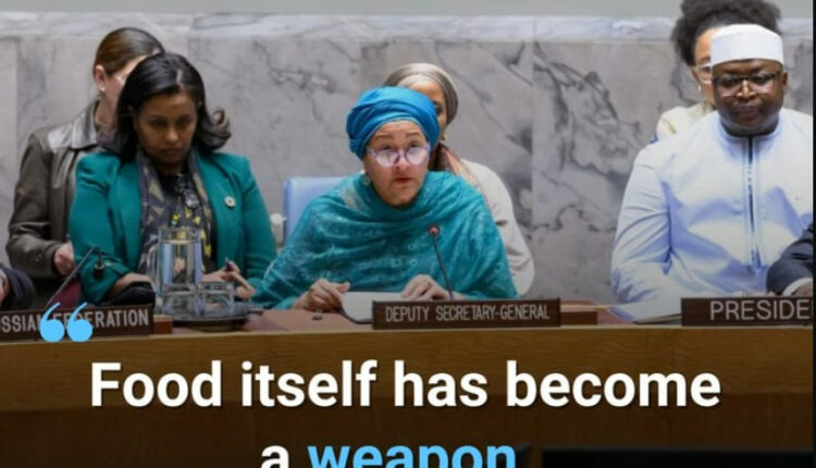 الأمم المتحدة: لا يمكن أن يتحقق السلام بالتجويع