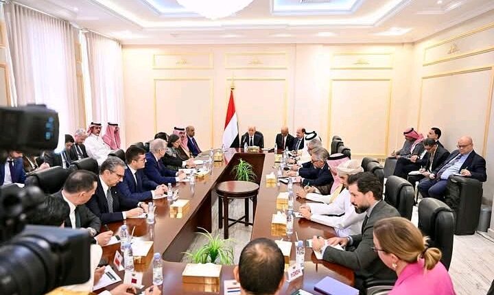 العليمي يتهم الانتقالي بخرق المرجعيات وتقويض حكومة التحالف