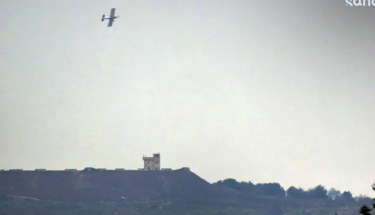 رش مواد مجهولة على الأراضي السورية وتوغلات في ريف القنيطرة