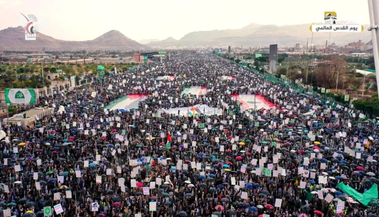 اليمنيون يحيون يوم القدس العالمي بمسيرات حاشدة في صنعاء وعدة محافظات