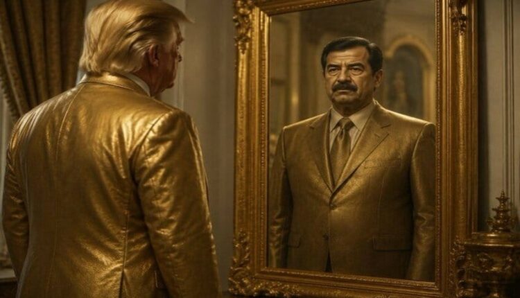 صورة تجمع ترامب وصدام حسين في منشور إيراني.. ما علاقتها بتهديدات الرئيس الأمريكي الأخيرة؟