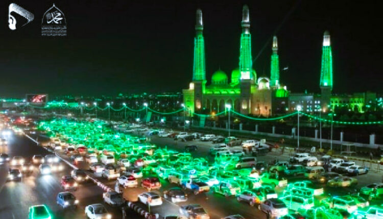صنعاء .. استعدادات مبكرة للاحتفال بالمولد النبوي وتدرج متسارع في تغيير لون العاصمة